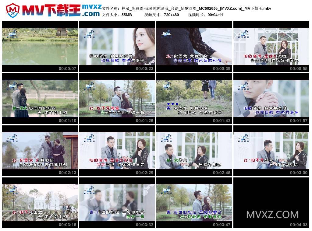 林葳_陈冠霖-我爱你你爱我_台语_情歌对唱_MC502656